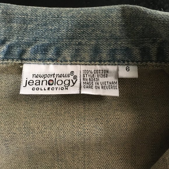 Newport News Jeanology Collection Jean Jacket, 6 - Picture 7 of 7